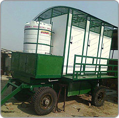 portable toilet van NCR, mobile toilet van Faridabad