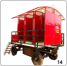 portable toilet dealers, mobile toilet van manufacturers Noida