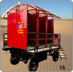 portable toilet van, mobile toilet van manufacturers Ahmedabad