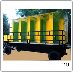 portable toilet dealers, mobile toilet van manufacturers Noida