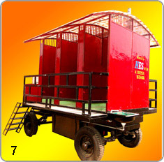 portable toilet van, mobile toilet van manufacturers Ahmedabad